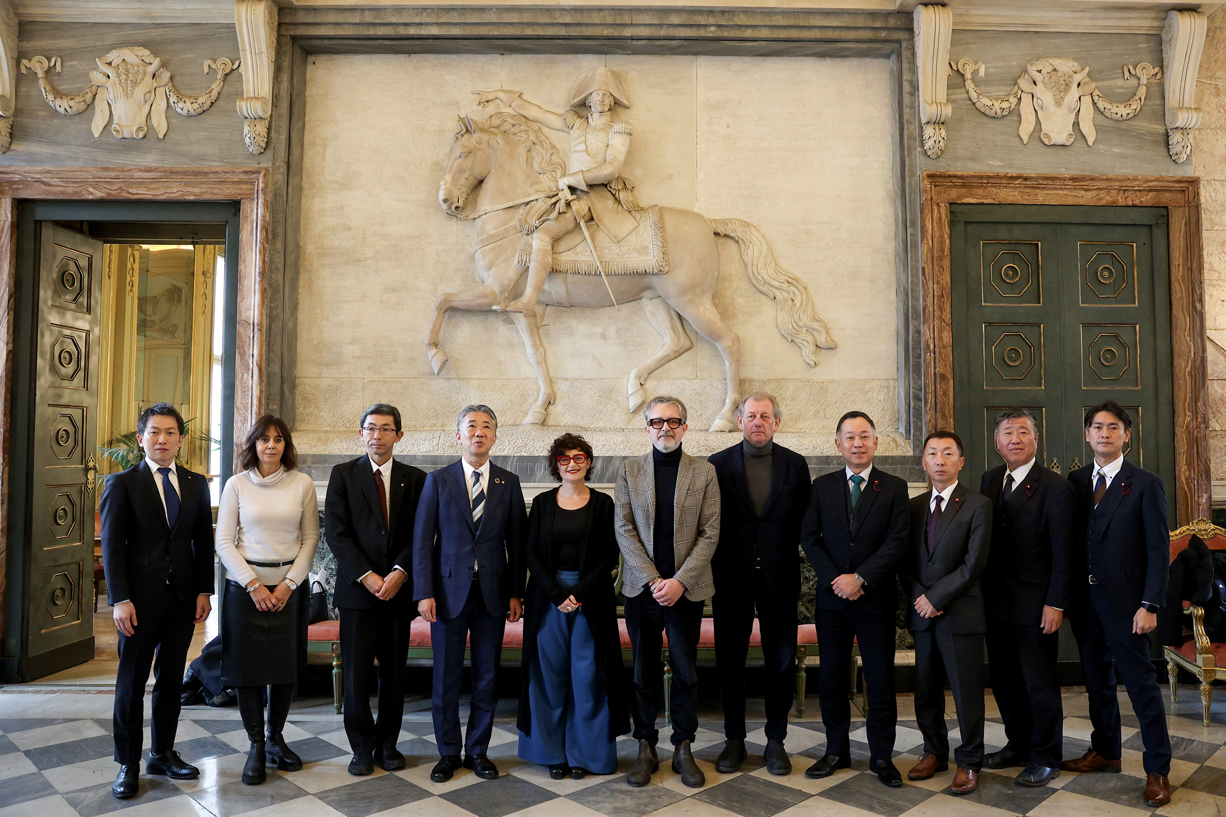 Una delegazione giapponese a Palazzo civico